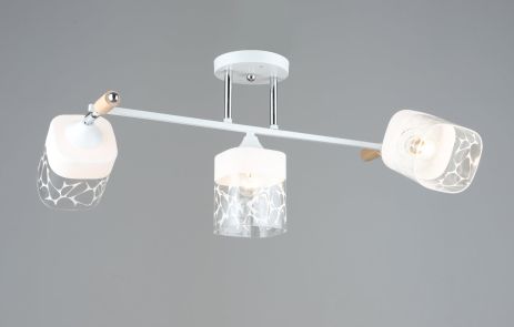 Потолочная люстра Sirius B A4118/3 WT+CH с поворотным механизмом