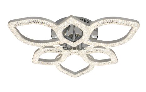 Акриловая светодиодная люстра Sirius 2721/3+3 CR 72W*2