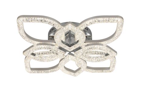 Люстра светодиодная Sirius акриловая 2721/4+4 CR 96W*2