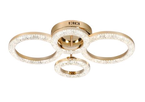 Акриловая светодиодная люстра Sirius 2723/2+2 GD 42W*2