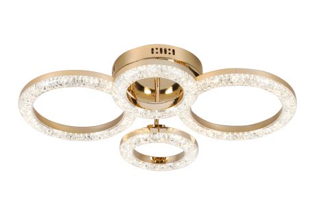 Акриловая светодиодная люстра Sirius 2723/2+2 GD 42W*2