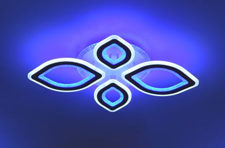 Світлодіодна люстра Sirius Ш 77615/2+2 WT акрилова