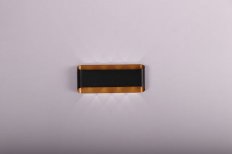 Сучасне настінне бра з металу Sirius W047 BK+FGD 8W