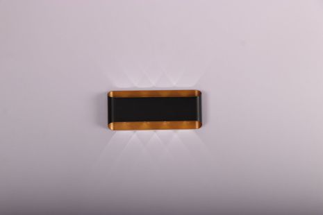 Бра настінне сучасне металеве Sirius W047 BK+FGD 8W