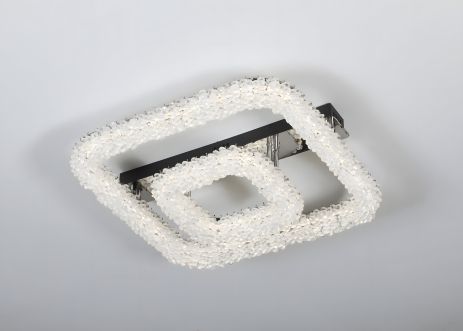 Люстра стельова світлодіодна VALESO 33049/500+300, хромовий стиль