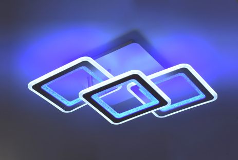 Біла світлодіодна люстра Sirius 77617/2+1