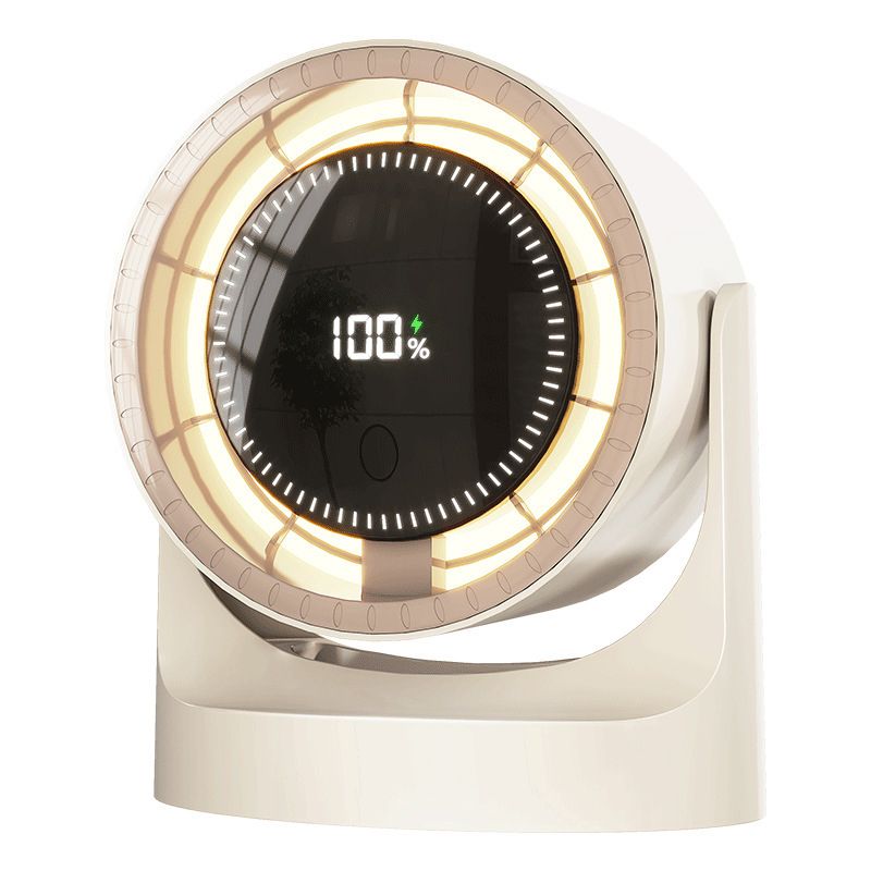 Настільний бездротовий вентилятор BY001 white Настільний бездротовий вентилятор BY001 white