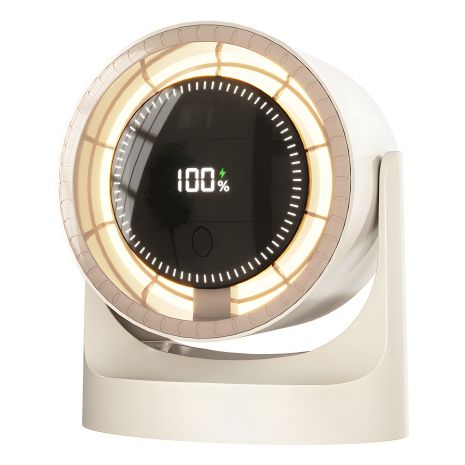 Настільний бездротовий вентилятор BY001 white Настільний бездротовий вентилятор BY001 white