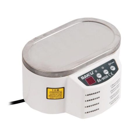 Ультразвукова ванна Baku BK9050 з металевою кришкою (дворежимна 30W/50W, 0.7L)