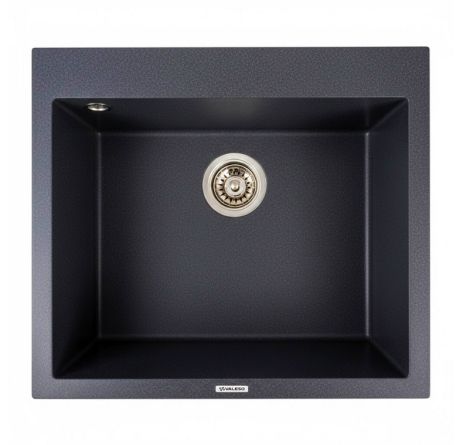 Кухонна гранітна мийка 5750 DAVINA VALESO карбон Кухонна гранітна мийка 5750 DAVINA VALESO карбон