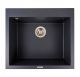 Кухонна гранітна мийка 5750 DAVINA VALESO карбон