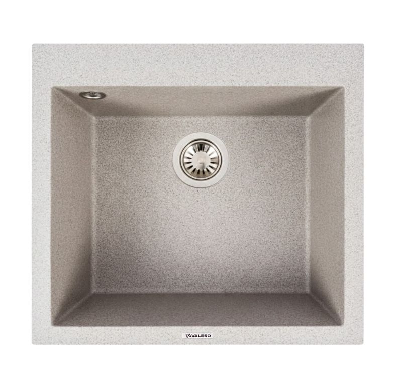 Кухонна гранітна мийка 5750 DAVINA VALESO сірий Кухонна гранітна мийка 5750 DAVINA VALESO сірий