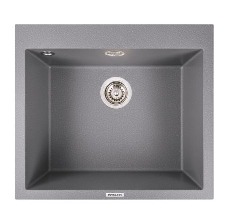Кухонна гранітна мийка 5750 DAVINA VALESO сірий мусон Кухонна гранітна мийка 5750 DAVINA VALESO сірий мусон