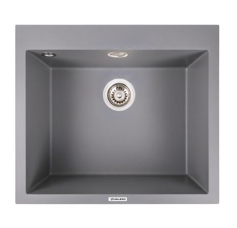 Гранитная кухонная мойка 5750 DAVINA VALESO серый муссон Гранитная кухонная мойка 5750 DAVINA VALESO серый муссон