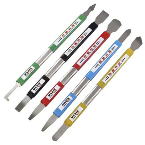 Набор лопаток TELIJIA TE-020 для разборки корпусов, BGA пасты, ремонта, металл, 5 шт. Набор лопаток TELIJIA TE-020 для разборки корпусов, BGA пасты, ремонта, металл, 5 шт.