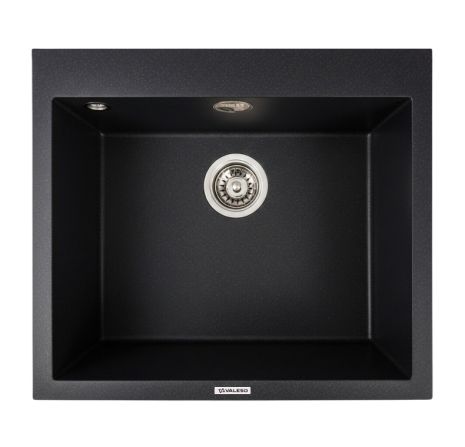 Кухонна гранітна мийка 5750 DAVINA VALESO чорний металік