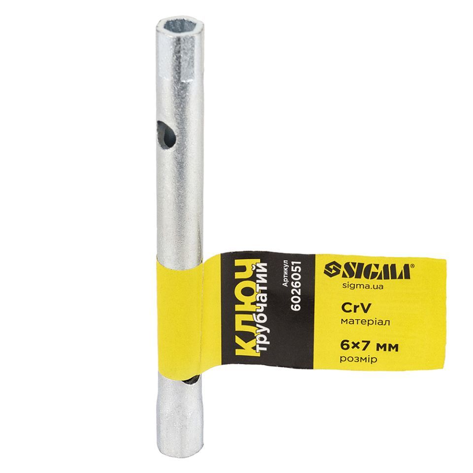 Ключ трубчатый 6×7мм SIGMA 6026051 Ключ трубчатый 6×7мм SIGMA 6026051