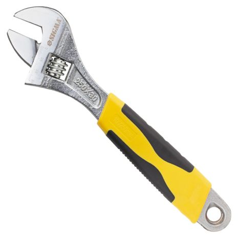 Ключ разводной 250мм CrV (обрезиненная рукоятка) SIGMA 4101031 Ключ разводной 250мм CrV (обрезиненная рукоятка) SIGMA 4101031