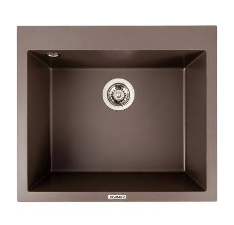 Кухонная гранитная мойка 5750 DAVINA VALESO, темная скала Кухонная гранитная мойка 5750 DAVINA VALESO, темная скала