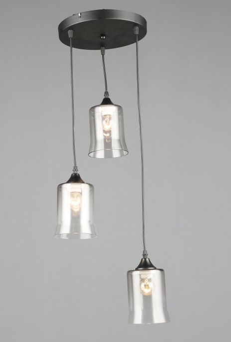 Люстра підвісна на 3 плафони VALESO N6744/3H E27 Чорний N6744/3H Люстра підвісна на 3 плафони VALESO N6744/3H E27 Чорний N6744/3H