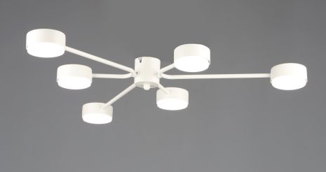 Світлодіодна стельова люстра VALESO N6711/6 кругла GX53, Білий Світлодіодна стельова люстра VALESO N6711/6 кругла GX53, Білий