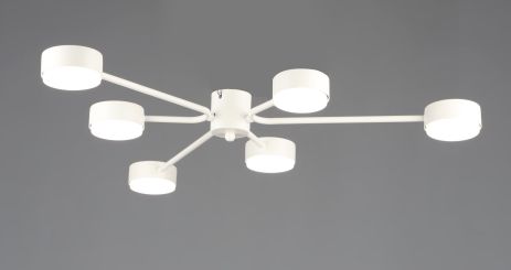 Люстра стельова світлодіодна VALESO N6711/6 кругла GX53 Білий Люстра стельова світлодіодна VALESO N6711/6 кругла GX53 Білий