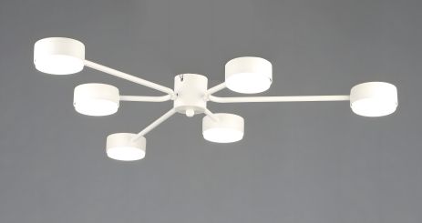 Люстра светодиодная потолочная VALESO N6711/6, круглая, GX53, Белый