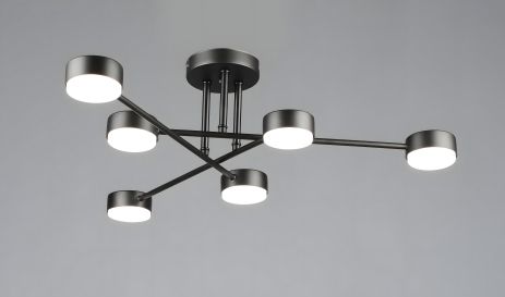 Светодиодная потолочная люстра VALESO N6716/6 GX53 Черный