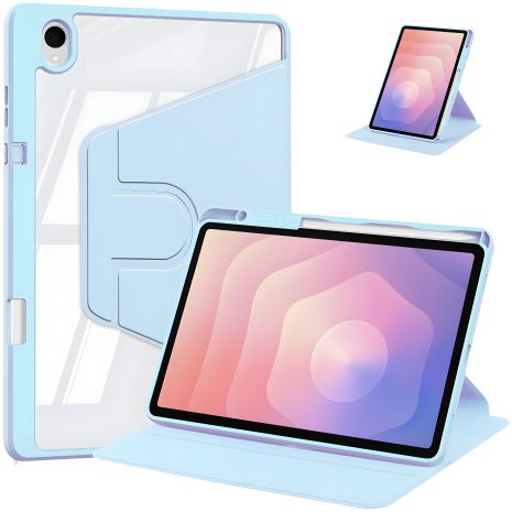 TPU Cristal чехол с держателем для ручки Samsung Galaxy Tab S11 SM-X730 SM-X736 Голубой TPU Cristal чехол с держателем для ручки Samsung Galaxy Tab S11 SM-X730 SM-X736 Голубой