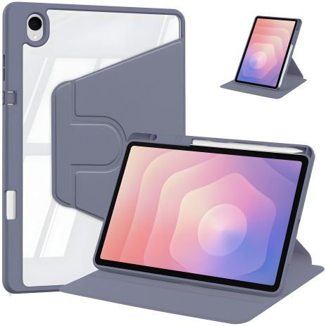 Чохол TPUCristal Pen holder 360 для Samsung Galaxy Tab S11 SM-X730 SM-X736 Фіолетовий