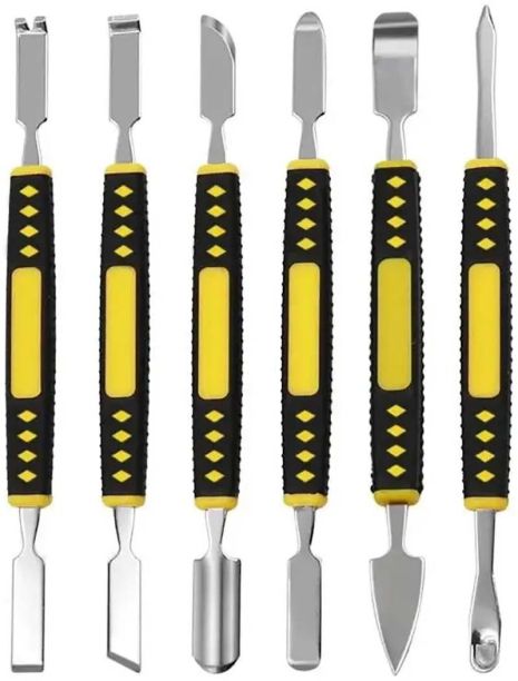 Набір двосторонніх лопаток TELIJIA TE-655 для розбирання корпусів, техніки, метал, 6 шт.