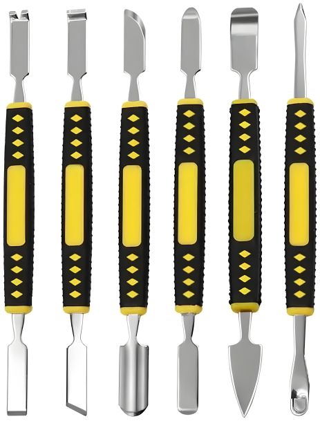 Набор двусторонних лопаток TELIJIA TE-655 для разборки техники, металл, 6 шт.