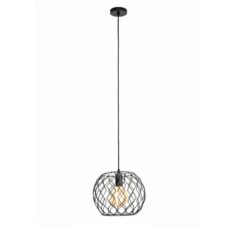 Підвісний світильник на один плафон VALESO TY403A-1 Лофт чорний E27