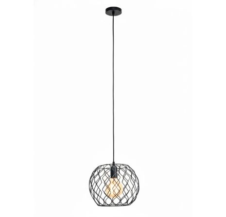 Підвісний світильник на один плафон VALESO TY403A-1 Лофт чорний E27 - Стильний Лофт