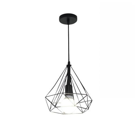 Підвісний світильник VALESO TY01A-1, Лофт чорний, E27 (один плафон) Підвісний світильник VALESO TY01A-1, Лофт чорний, E27 (один плафон)