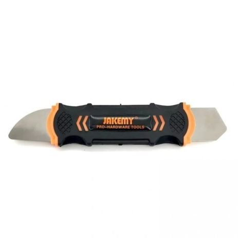 Лопатка металлическая Jakemy JM-OP12, двусторонняя с пластиковой рукояткой, для разборки корпусов Лопатка металлическая Jakemy JM-OP12, двусторонняя с пластиковой рукояткой, для разборки корпусов