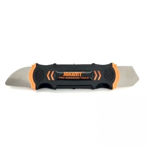 Двостороння металева лопатка Jakemy JM-OP12 з пластиковою рукояткою Двостороння металева лопатка Jakemy JM-OP12 з пластиковою рукояткою