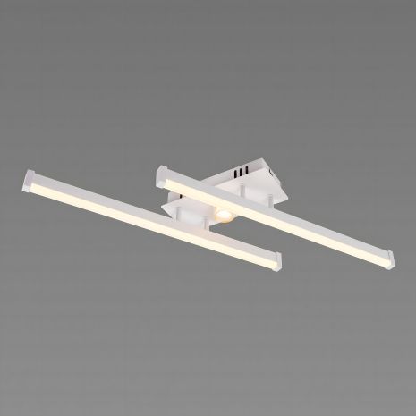 Люстра світлодіодна VALESO 2 плафони LED 20W Білий Золото Сталь Акрил YH1310/2 Стельова