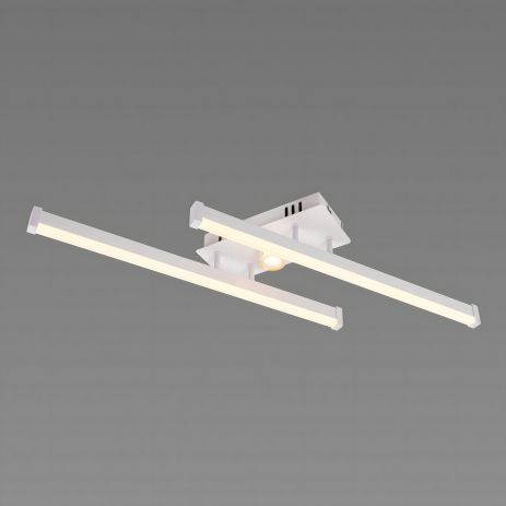 Люстра світлодіодна VALESO 2 плафони LED 20W Білий Золото Сталь Акрил YH1310/2 Стельова