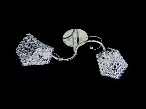 Хромована стельова люстра VALESO на 2 плафони, E27 (9337B/2) Хромована стельова люстра VALESO на 2 плафони, E27 (9337B/2)