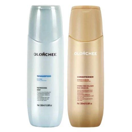 Дует Olorchee Ice Cool шампунь і кондиціонер для нормального та жирного волосся 2x300 мл
