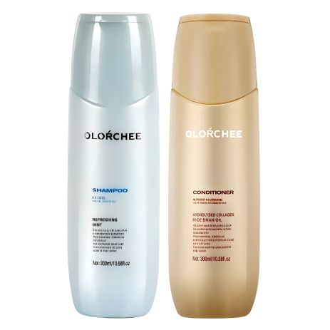 Шампунь и кондиционер Olorchee Ice Cool DUO для нормальных и жирных волос 2x300 мл