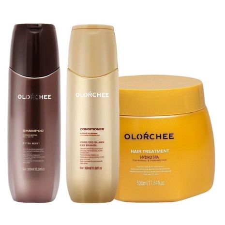 Набор Olorchee Nourshing Moisture TRIO-1 шампунь, кондиционер и маска для питания и увлажнения волос 2х300+500 мл Набор Olorchee Nourshing Moisture TRIO-1 шампунь, кондиционер и маска для питания и увлажнения волос 2х300+500 мл