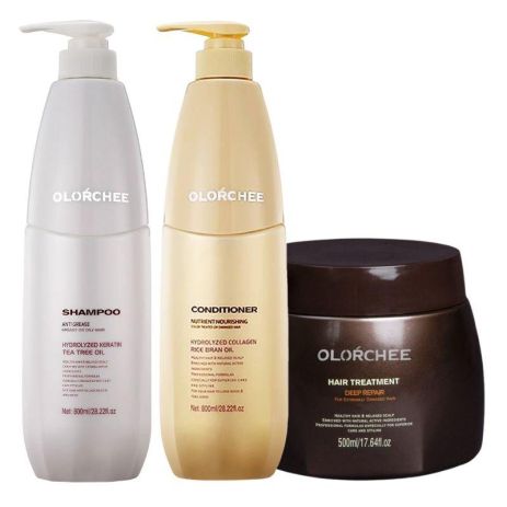 Набір Olorchee Anti Grease TRIO-2 шампунь, кондиціонер і маска для жирного волосся і шкіри голови 2х800+500 мл Набір Olorchee Anti Grease TRIO-2 шампунь, кондиціонер і маска для жирного волосся і шкіри голови 2х800+500 мл