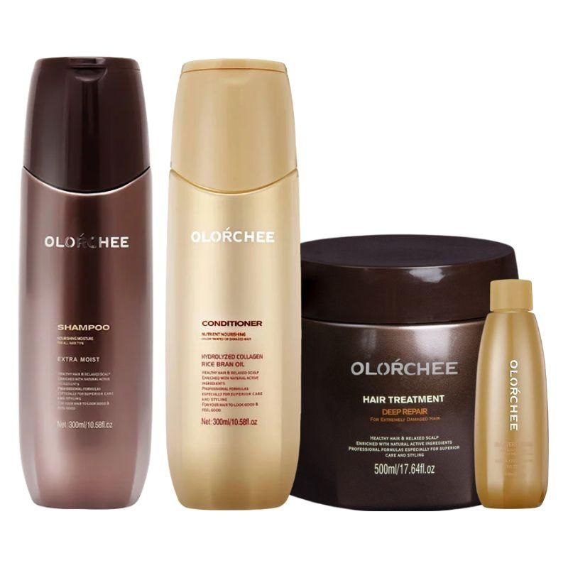 Набор Olorchee Nourshing Moisture QUAD-1 шампунь, кондиционер, маска, крем для питания и восстановления волос 2х300+500+80 мл Набор Olorchee Nourshing Moisture QUAD-1 шампунь, кондиционер, маска, крем для питания и восстановления волос 2х300+500+80 мл