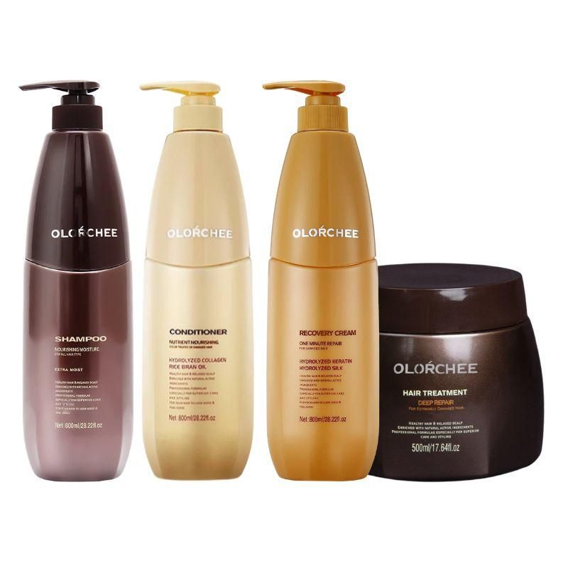 Набор Olorchee Nourshing Moisture QUAD-4 шампунь, кондиционер, маска, крем для питания и восстановления волос 3х800+500 мл Набор Olorchee Nourshing Moisture QUAD-4 шампунь, кондиционер, маска, крем для питания и восстановления волос 3х800+500 мл