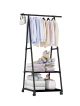 Пересувна стійка для одягу 55*42*160 см А-образна з поличками