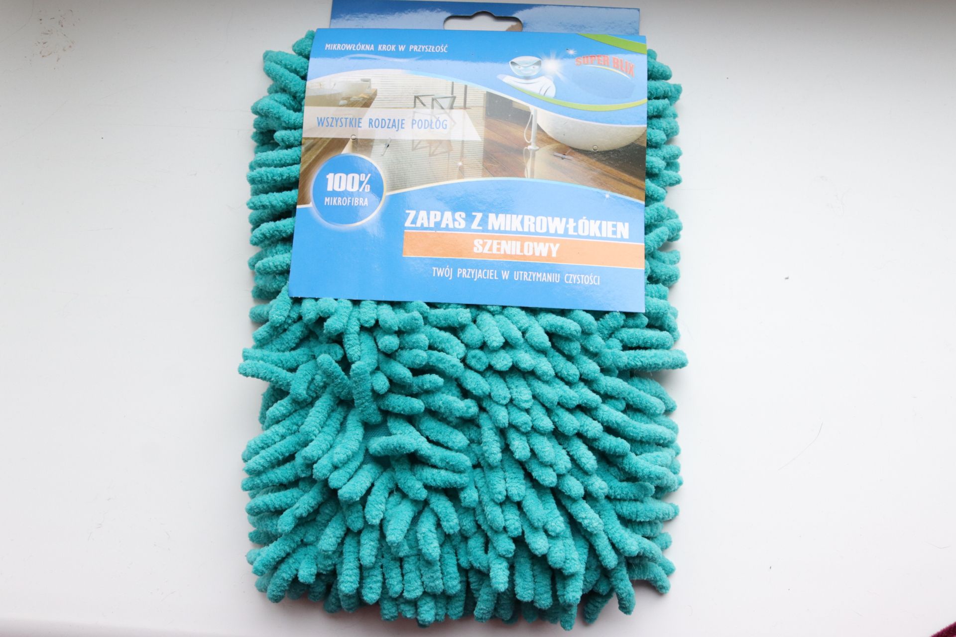 Запасная насадка с накладкой для швабры Феникс Люкс 5634/бирюзовый Запасная насадка с накладкой для швабры Феникс Люкс 5634/бирюзовый