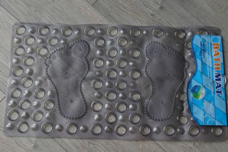 Силіконовий килимок антиковзький для ванни 6433brown на присосках