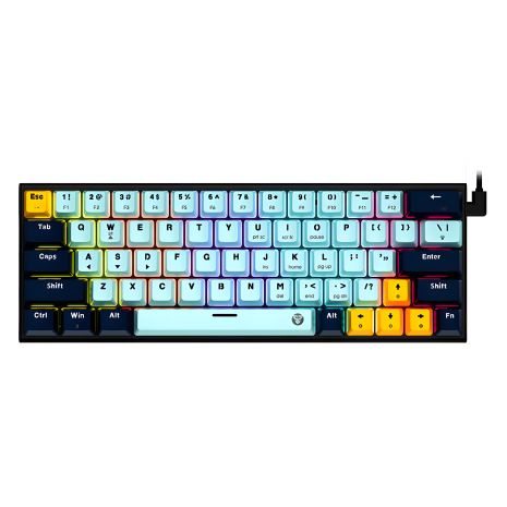 Клавиатура Игровая Fantech ATOM63 MK874V2 Blue Switch SkyBlue Клавиатура Игровая Fantech ATOM63 MK874V2 Blue Switch SkyBlue